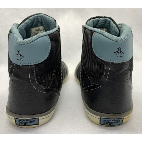Original Penguin by Munsingwear Cirrus HI-Top Shoes Black Mens Size 12 PCIR200-5 - Picture 7 of 14